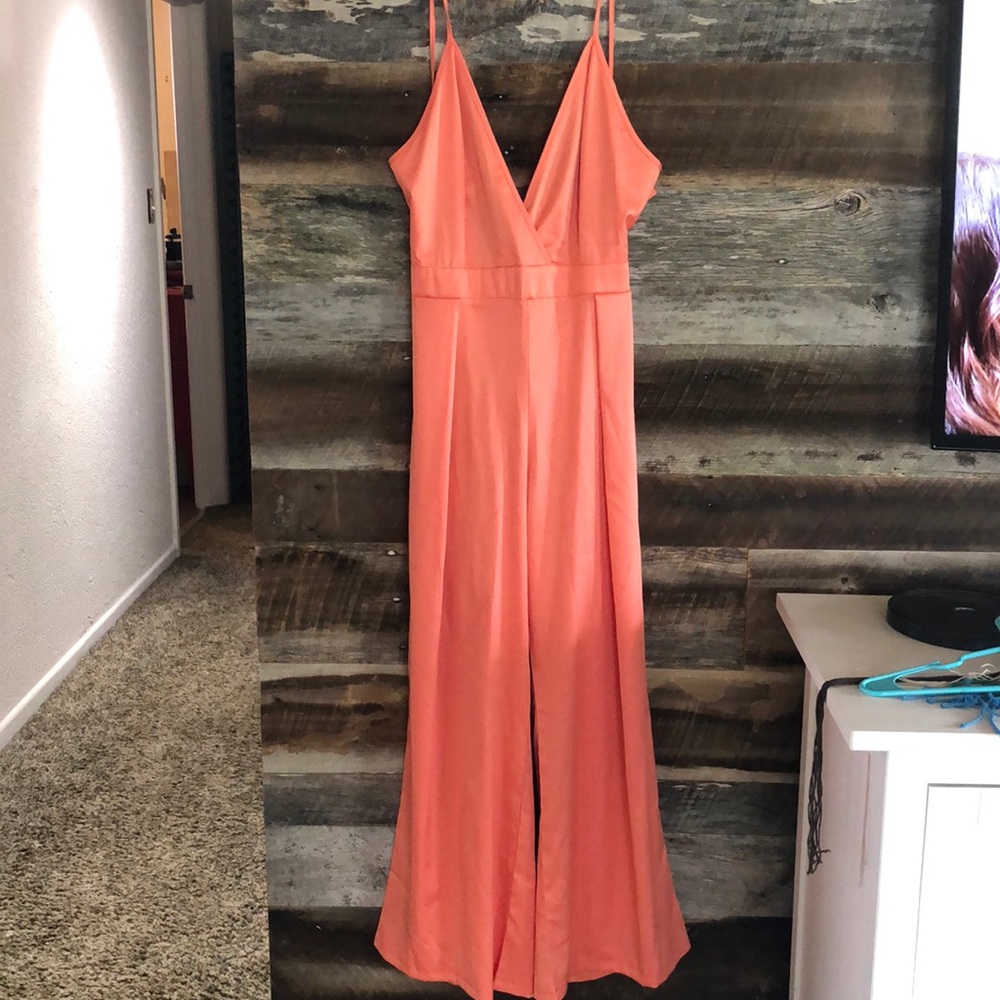 Peach jumpsuit